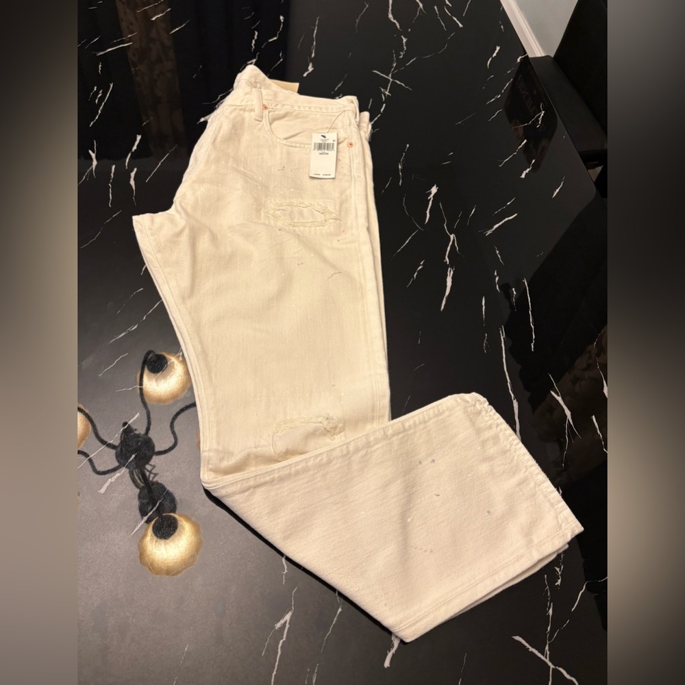 Polo by Ralph Lauren Cream Slim Straight Jeans